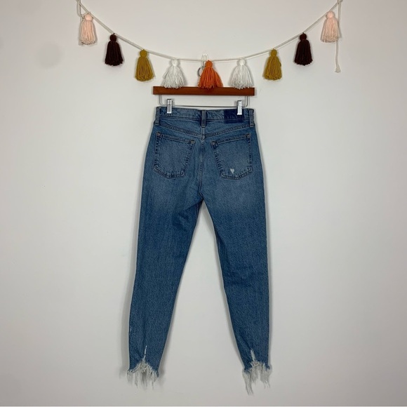 Abercrombie & Fitch The Skinny High Rise Distressed Jeans Size 27 - Picture 9 of 9